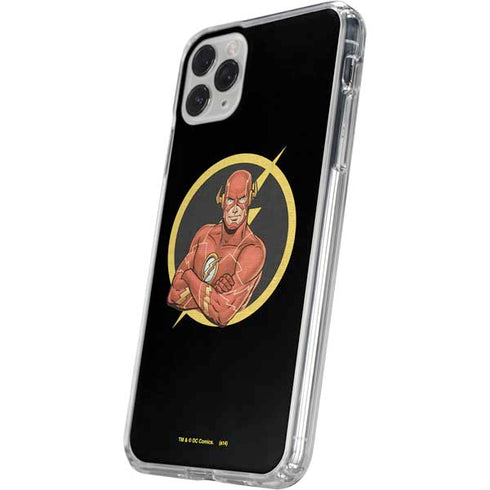 DC Comics The Flash Folded Arms Pose iPhone 11 Pro Clear Case