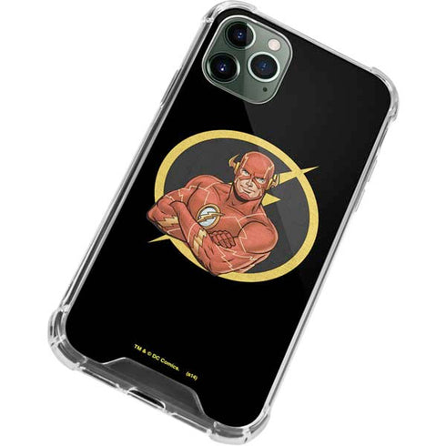 DC Comics The Flash Folded Arms Pose iPhone 11 Pro Max Clear Case