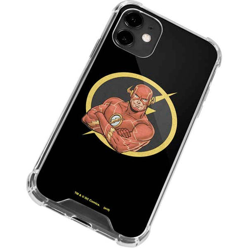 DC Comics The Flash Folded Arms Pose iPhone 12 Clear Case