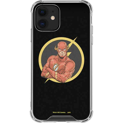 DC Comics The Flash Folded Arms Pose iPhone 12 Mini Clear Case