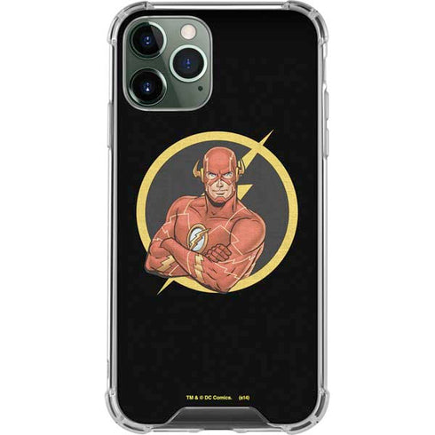 DC Comics The Flash Folded Arms Pose iPhone 12 Pro Clear Case