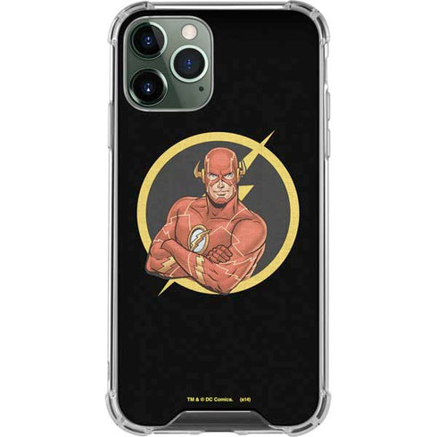 DC Comics The Flash Folded Arms Pose iPhone 12 Pro Max Clear Case