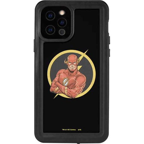 DC Comics The Flash Folded Arms Pose iPhone 12 Pro Waterproof Case