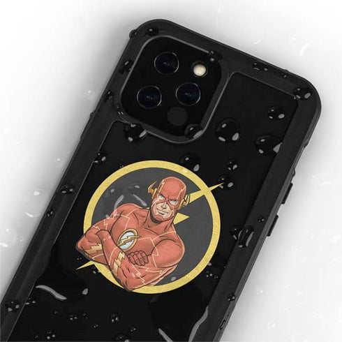 DC Comics The Flash Folded Arms Pose iPhone 12 Pro Waterproof Case