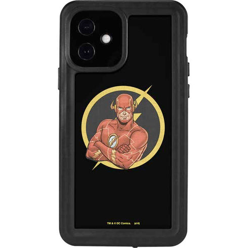 DC Comics The Flash Folded Arms Pose iPhone 12 Waterproof Case