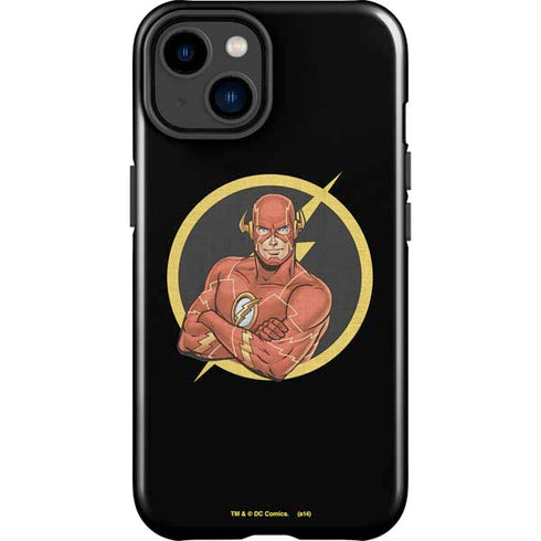 DC Comics The Flash Folded Arms Pose iPhone 15 Plus Impact Case