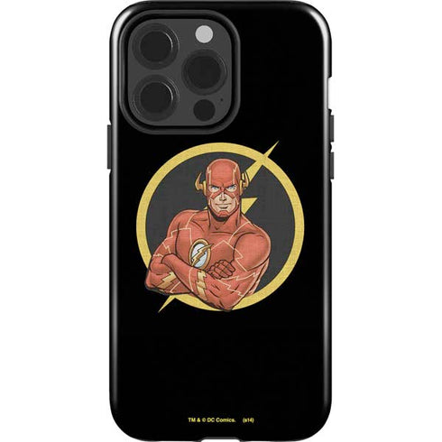 DC Comics The Flash Folded Arms Pose iPhone 15 Pro Impact Case