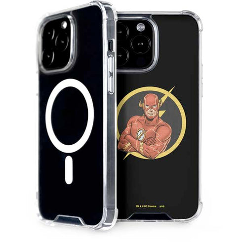 DC Comics The Flash Folded Arms Pose iPhone 15 Pro Max MagSafe Case