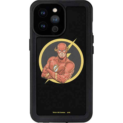 DC Comics The Flash Folded Arms Pose iPhone 14 Pro Max Waterproof Case