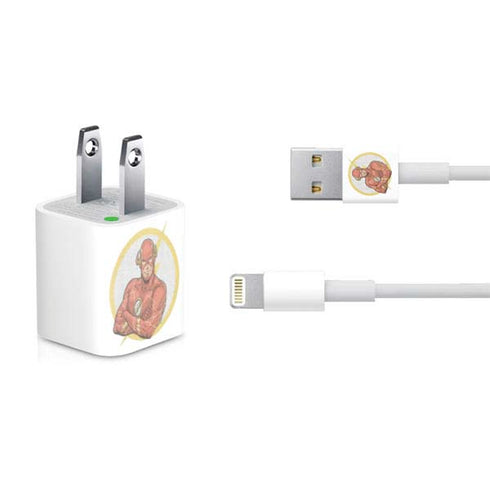 DC Comics The Flash Folded Arms Pose iPhone Charger (5W USB) Skin