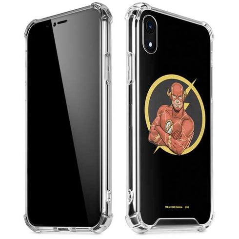 DC Comics The Flash Folded Arms Pose iPhone XR Clear Case