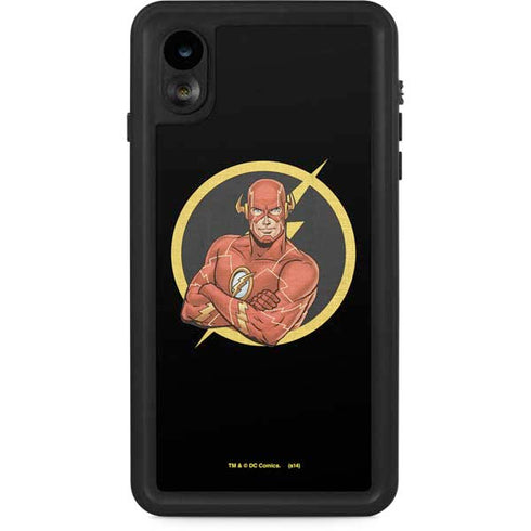 DC Comics The Flash Folded Arms Pose iPhone XR Waterproof Case