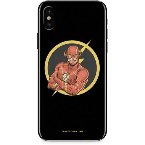DC Comics The Flash Folded Arms Pose iPhone XS Skin