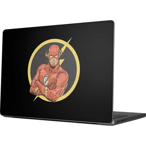 DC Comics The Flash Folded Arms Pose MacBook Pro 14in (2021-24) Skin