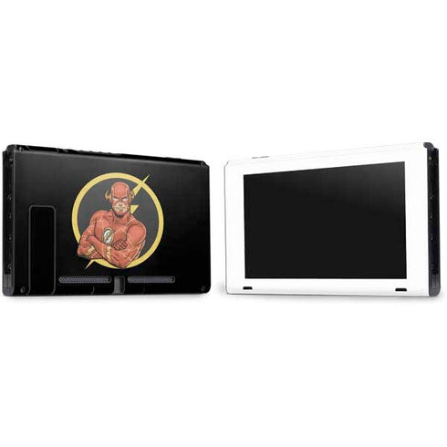 DC Comics The Flash Folded Arms Pose Nintendo Switch Bundle Skin