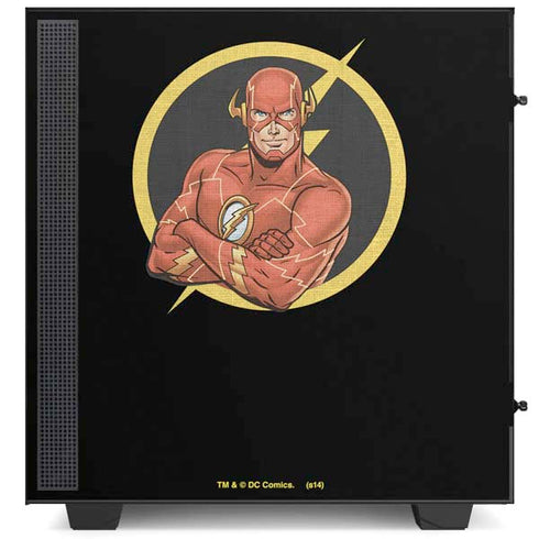 DC Comics The Flash Folded Arms Pose NZXT H510 Compact ATX Mid-Tower Case Skin