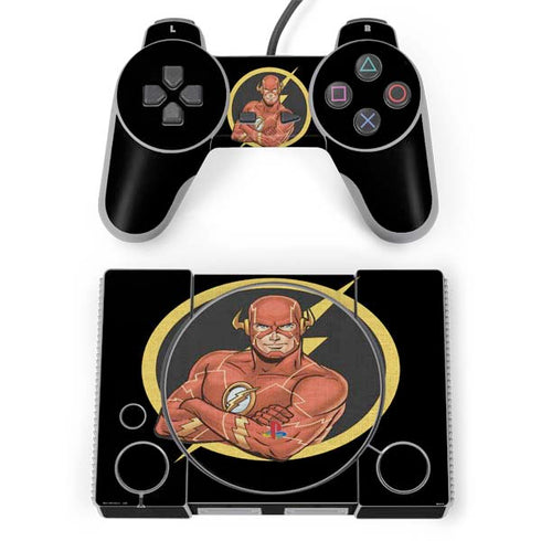 DC Comics The Flash Folded Arms Pose PlayStation Classic Bundle Skin