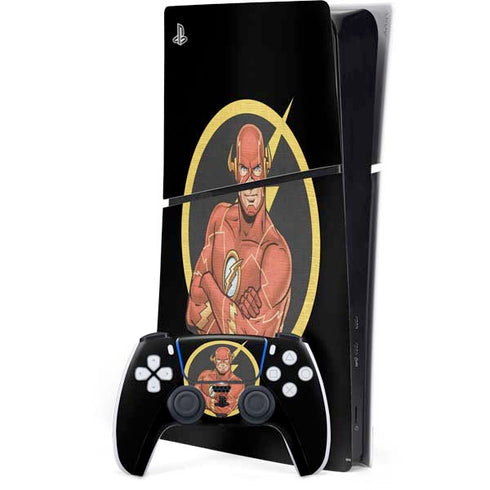 DC Comics The Flash Folded Arms Pose PS5 Slim Digital Edition Bundle Skin