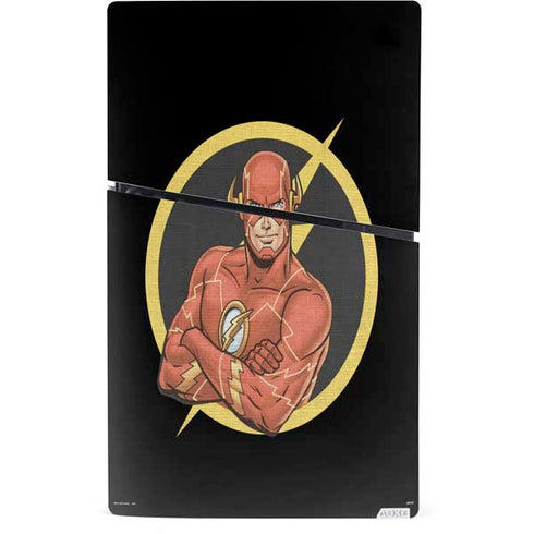 DC Comics The Flash Folded Arms Pose PS5 Slim Digital Edition Bundle Skin