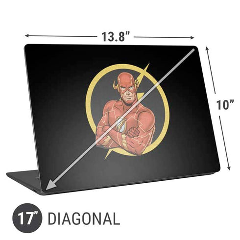 DC Comics The Flash Folded Arms Pose Universal Laptop 17in (13.8 x 10in) Skin
