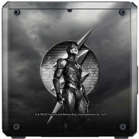 The Justice League (2017) Flash Poster Cooler Master MasterBox Q300L Mini Tower Skin