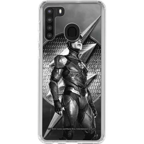 The Justice League (2017) Flash Poster Galaxy A21 Clear Case