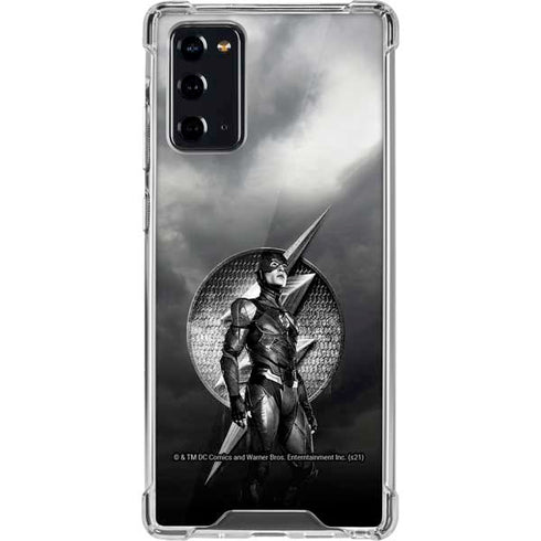 The Justice League (2017) Flash Poster Galaxy Note20 5G Clear Case