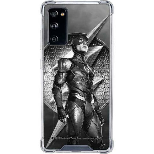 The Justice League (2017) Flash Poster Galaxy S20 FE Clear Case