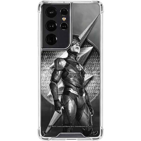 The Justice League (2017) Flash Poster Galaxy S21 Ultra 5G Clear Case