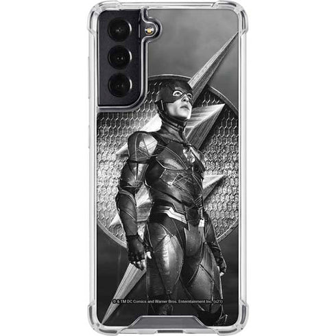 The Justice League (2017) Flash Poster Galaxy S22 Clear Case