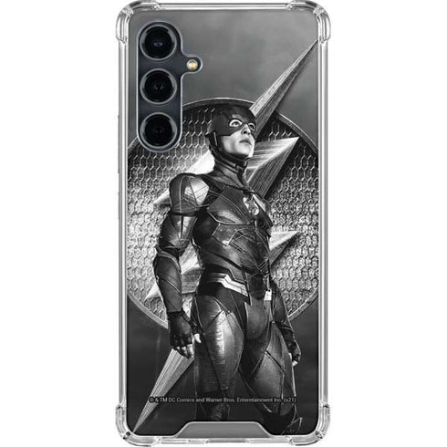 The Justice League (2017) Flash Poster Galaxy S23 FE Clear Case