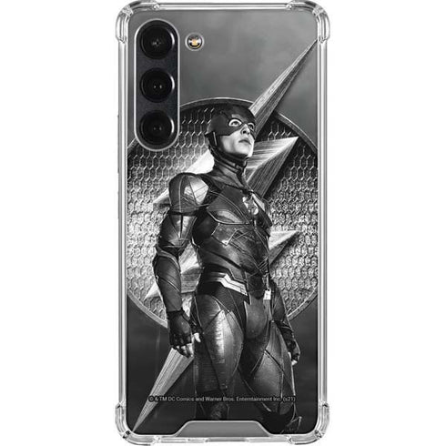 The Justice League (2017) Flash Poster Galaxy S23 Plus Clear Case
