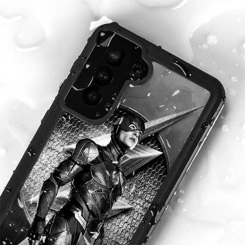 The Justice League (2017) Flash Poster Galaxy S23 Waterproof Case