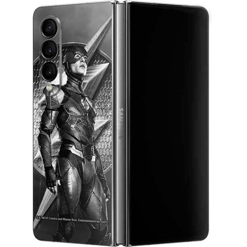 The Justice League (2017) Flash Poster Galaxy Z Fold4 5G Skin