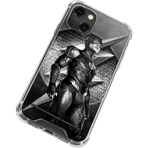 The Justice League (2017) Flash Poster iPhone 14 Plus Clear Case