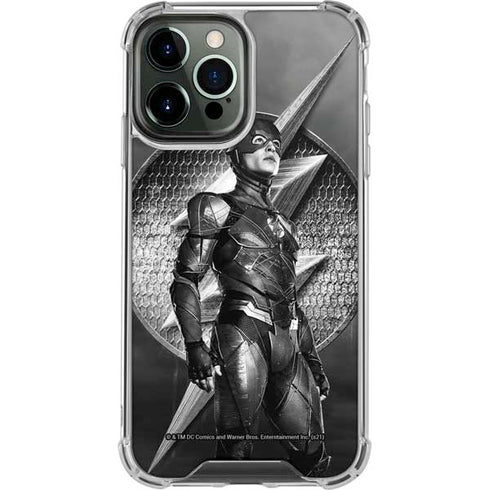 The Justice League (2017) Flash Poster iPhone 14 Pro Max Clear Case