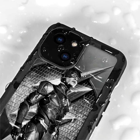 The Justice League (2017) Flash Poster iPhone 15 Plus Waterproof Case