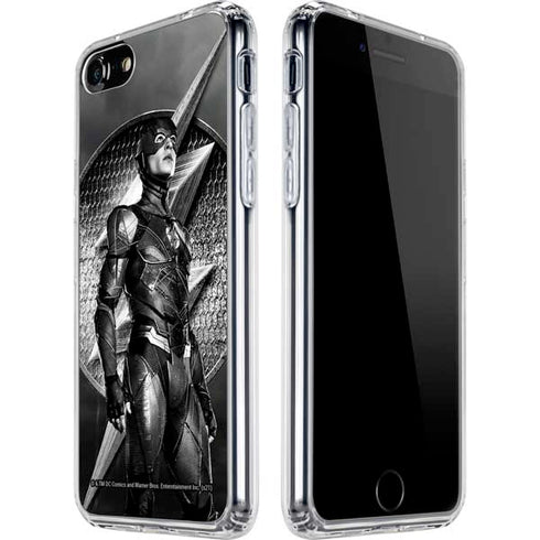 The Justice League (2017) Flash Poster iPhone SE (2nd & 3rd Gen) Clear Case