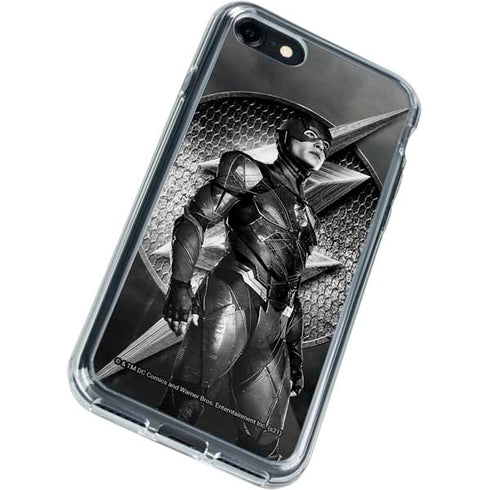 The Justice League (2017) Flash Poster iPhone SE (2nd & 3rd Gen) Clear Case