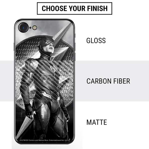 The Justice League (2017) Flash Poster iPhone SE (2nd & 3rd Gen) Skin