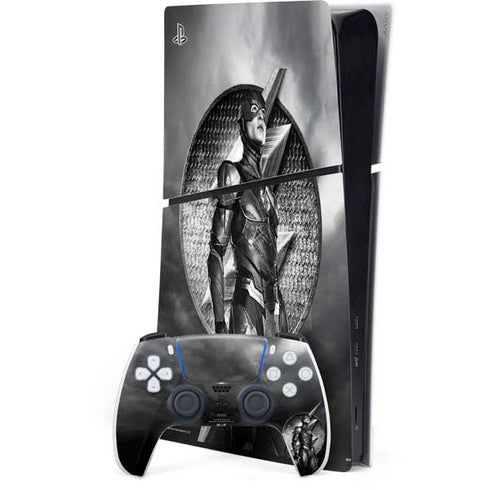 The Justice League (2017) Flash Poster PS5 Slim Digital Edition Bundle Skin