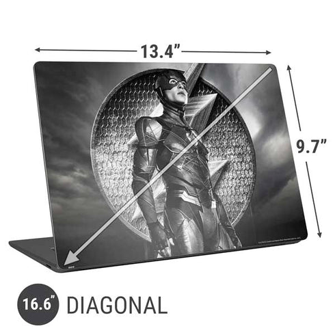 The Justice League (2017) Flash Poster Universal Laptop 16.6in (13.4 x 9.7in) Skin