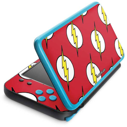 DC Comics The Flash Logo Pattern Nintendo 2DS XL (2017) Skin