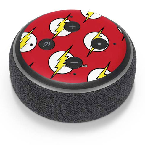 DC Comics The Flash Logo Pattern Amazon Echo Dot Skin