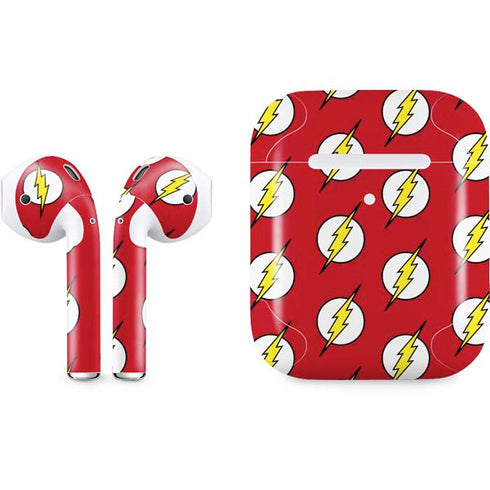 DC Comics The Flash Logo Pattern Apple AirPods 2 Skin