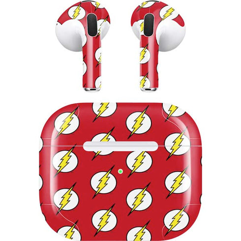 DC Comics The Flash Logo Pattern Apple AirPods (3rd Gen 2021) Skin