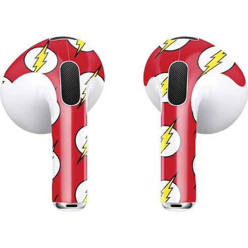 DC Comics The Flash Logo Pattern Apple AirPods (3rd Gen 2021) Skin