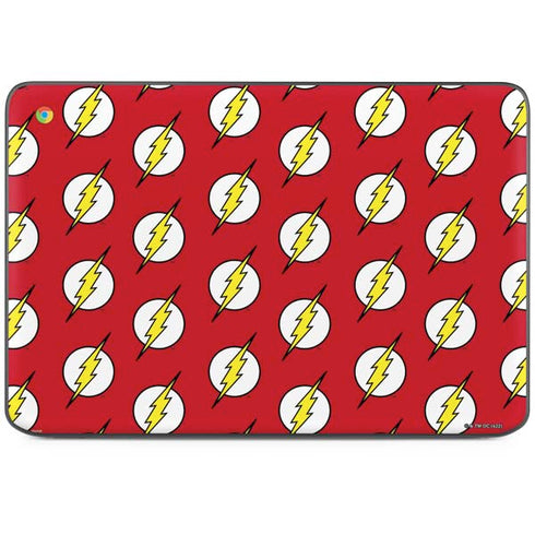 DC Comics The Flash Logo Pattern HP Chromebook Skin