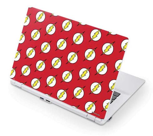 DC Comics The Flash Logo Pattern Acer Chromebook Skin