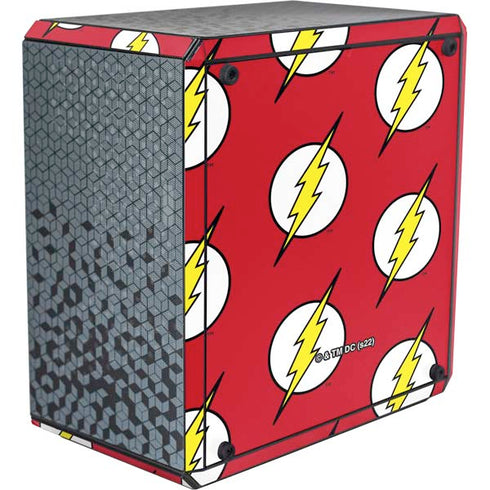 DC Comics The Flash Logo Pattern Cooler Master MasterBox Q300L Mini Tower Skin